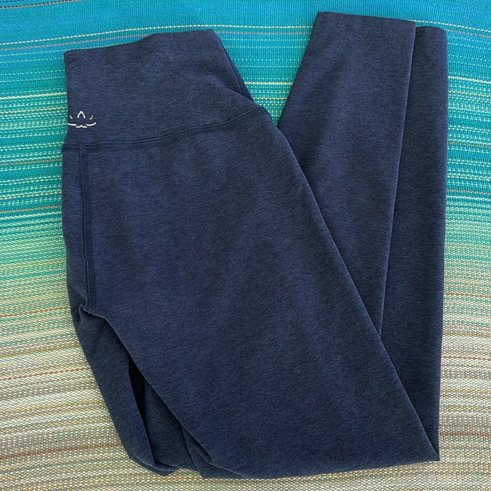 Beyond Yoga Navy High-Waist Leggings